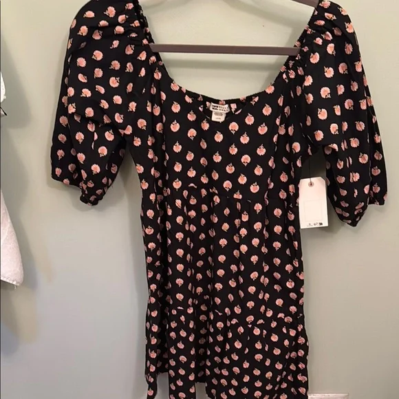 billabong black floral dress Billabong Women's Come Along Off Black Dress main image 0
